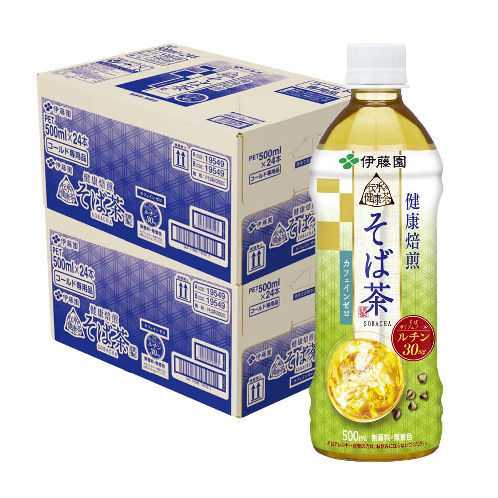 【送料無料】 伊藤園 伝承の健康茶 健康焙煎 そば茶 500ml2ケース/48本