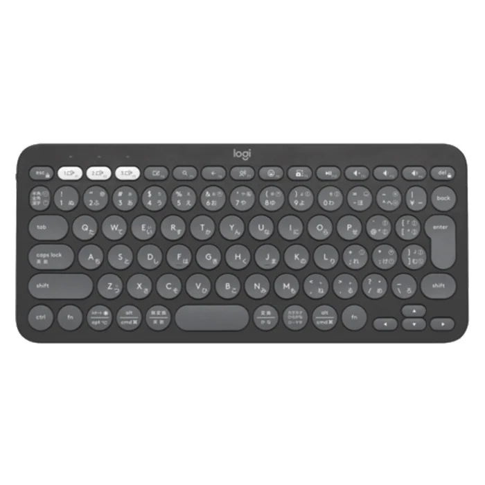 ワイヤレスキーボード K380s PEBBLE KEYS 2 K380SGR グラファイト