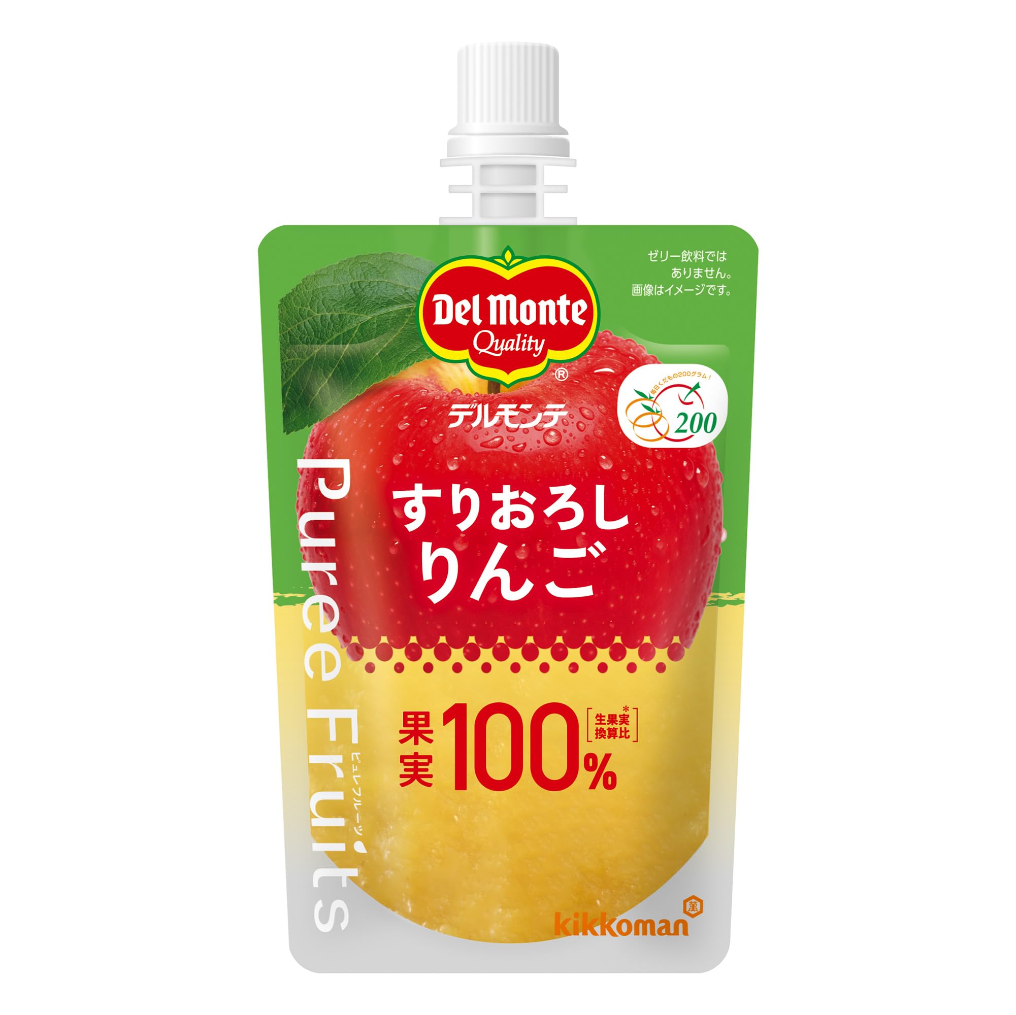 Del Monte デルモンテ ピュレフルーツ すりおろしりんご 110gパウチ×30個 果実100％ スムージー フルーツピューレ