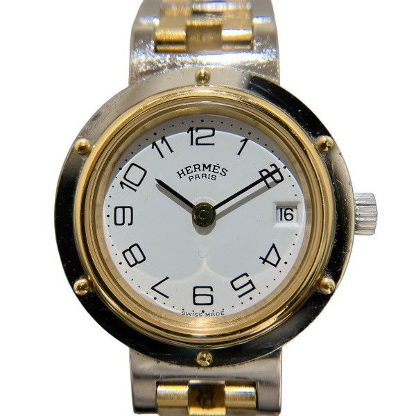 エルメス Hermes クリッパー クォーツ 時計 腕時計 レディース 【中古】