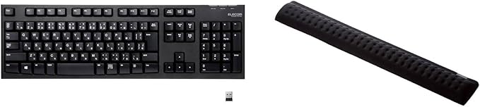 【リストレストセット】 エレコム USB キーボード ワイヤレス (レシーバー