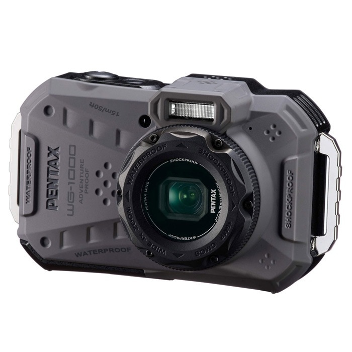 コンパクトデジタルカメラ PENTAX WG-1000-GRAY グレー 本格防水 アウトドアカメラ