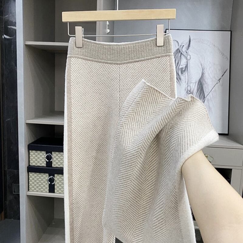 パンツ ワイドパンツ ロング ワイド フレア ニット かわいい 大人可愛い きれいめ 上品 おしゃれ かっこいい こなれ感 ラフ メンズライク ボーイッシュ スポーティー ガーリー クール 存在感 フ