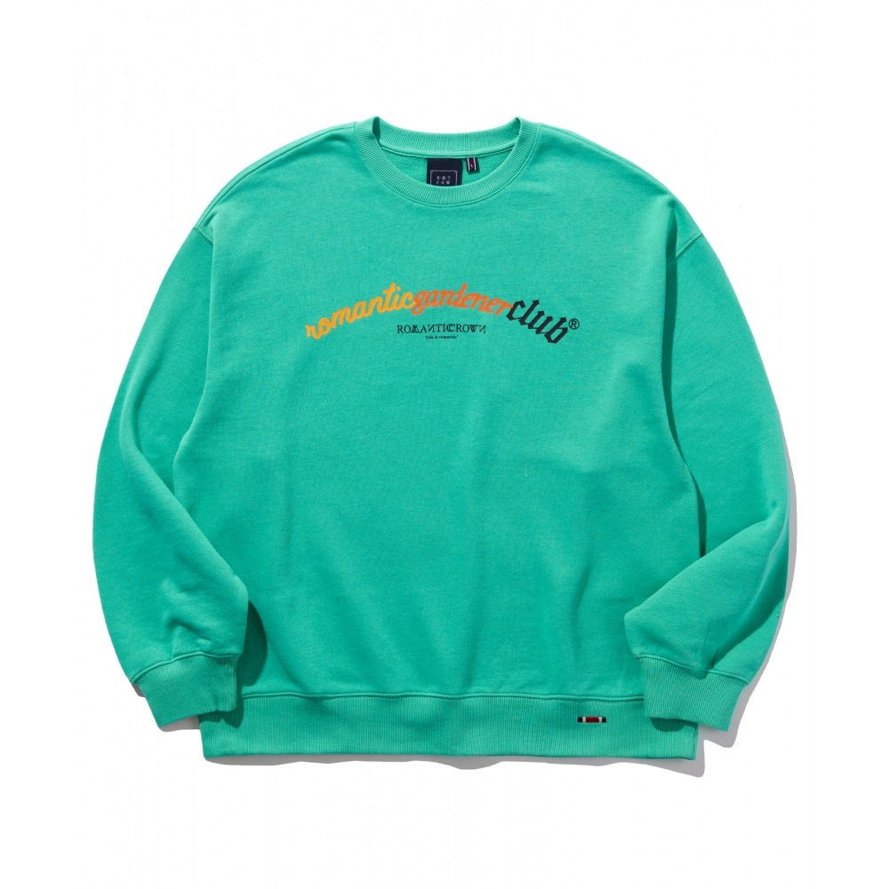 ROMANTIC CROWNロマンチックガードナースウェットシャツ_ミント