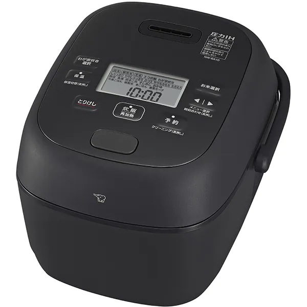 NW-BA10-BA (ブラック) 圧力IH炊飯ジャー 豪熱大火力 鉄器コート黒まる厚釜 5.5合炊き