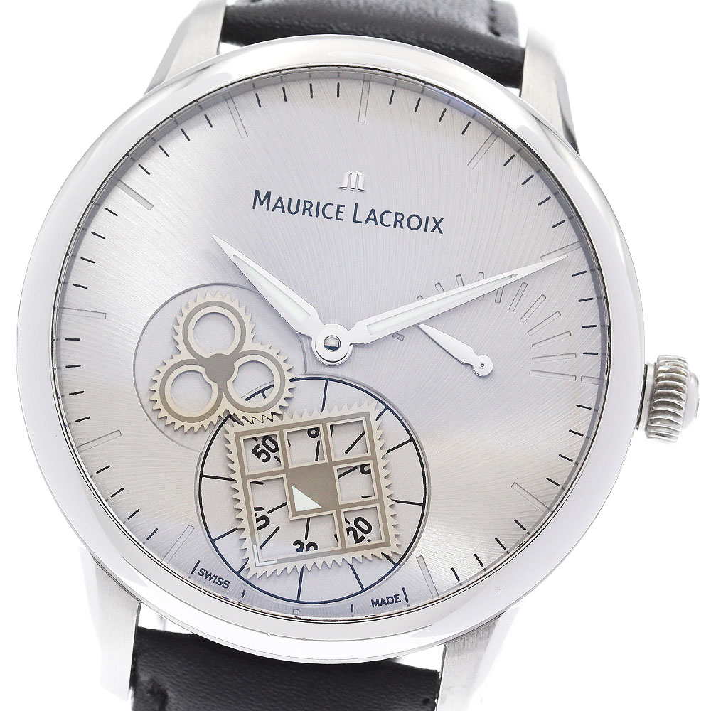 モーリスラクロア MAURICE LACROIX MP7158-SS001-901 マスターピース ルー・カレ・セコンド 手巻き メンズ 保証書付き_896005【中古】 232,150円