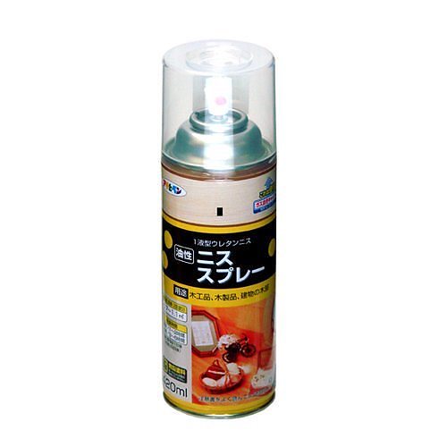 （まとめ買い）油性ニススプレー 420ML 透明（クリヤ） [x3缶セット]