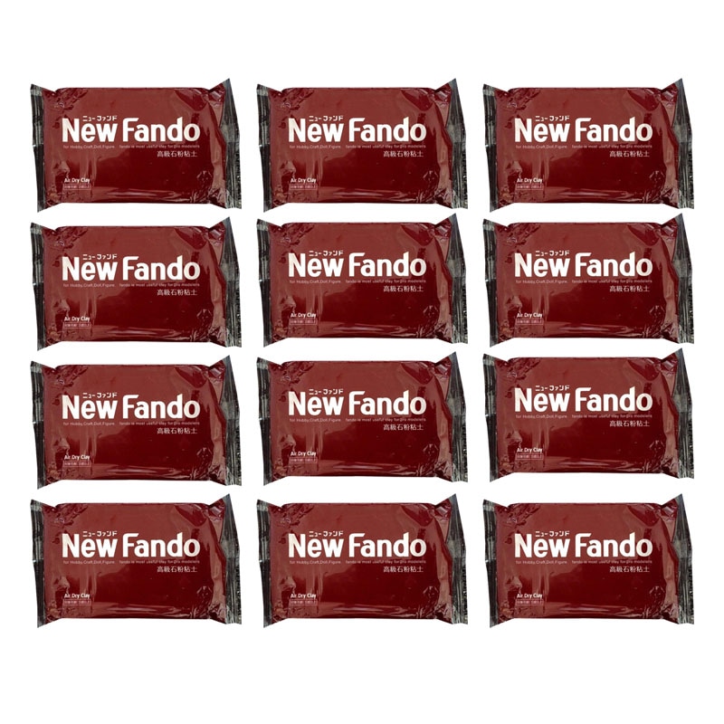 高級石粉粘土 ニューファンド 350g 12個セット ボークス 工作 造形 美術