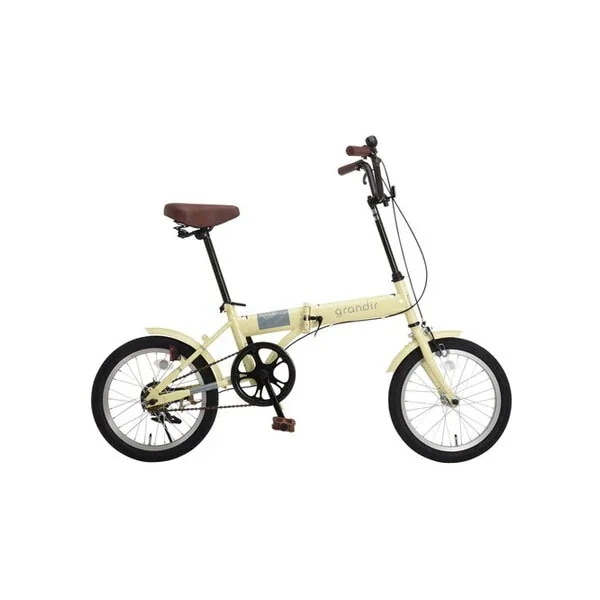 OTOMO Grandir GR-16 クリーム 67027 折り畳み自転車(16インチ) メーカー直送