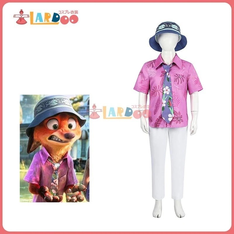 ズートピア2 Zootopia 2: Rise of the Non-Mammalians ニック・ワイルド-Nick Wilde 子供用コスプレ衣装 コスチューム cosplay340