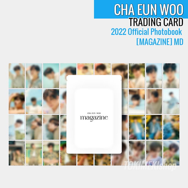ASTRO - CHA EUN-WOO 2022 OFFICIAL PHOTO BOOK MAGAZINE OFFICIAL MD TRADING  CARD