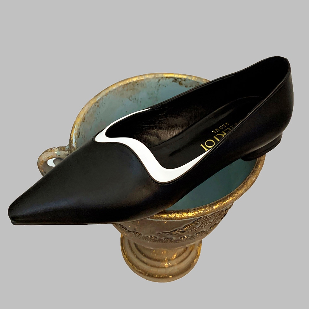 Wavy Layerd flats 波デザインフラットシューズ