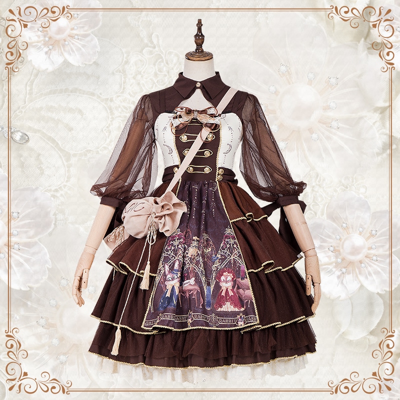 Heartbeatsロリータ錬金術師牧歌風ドレスJSKドレスlolitaレトロロースカート