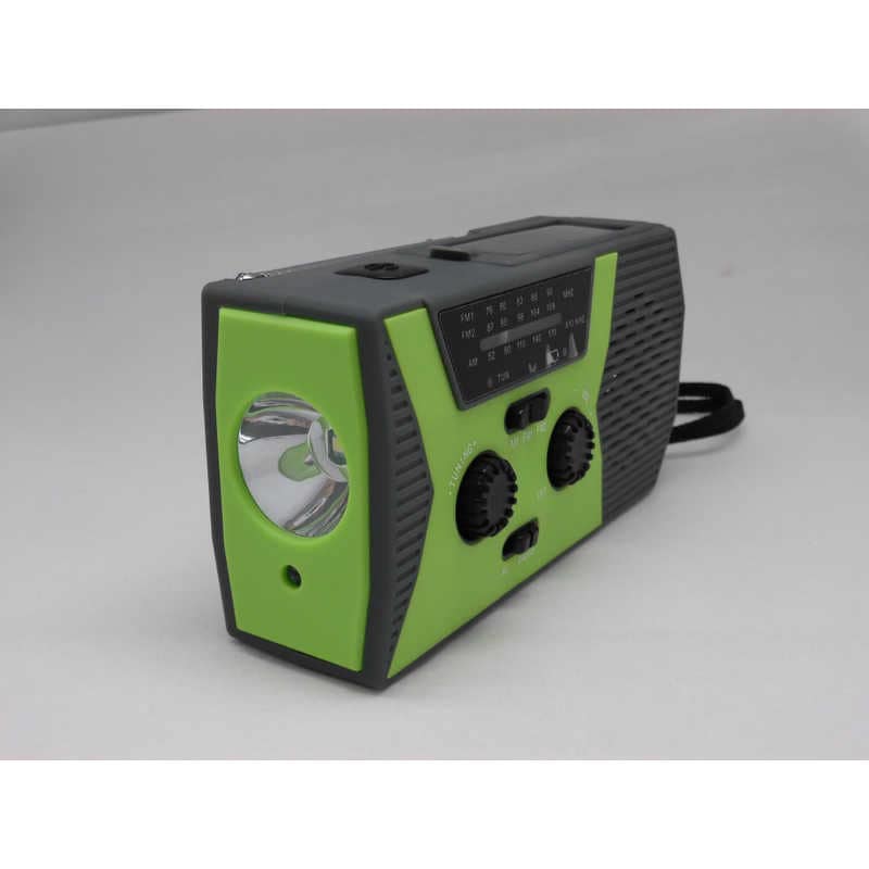 ヒース　ソーラー手回し充電機能付き防災ラジオ [防滴ラジオ/AM/FM]　HI8 4,653円