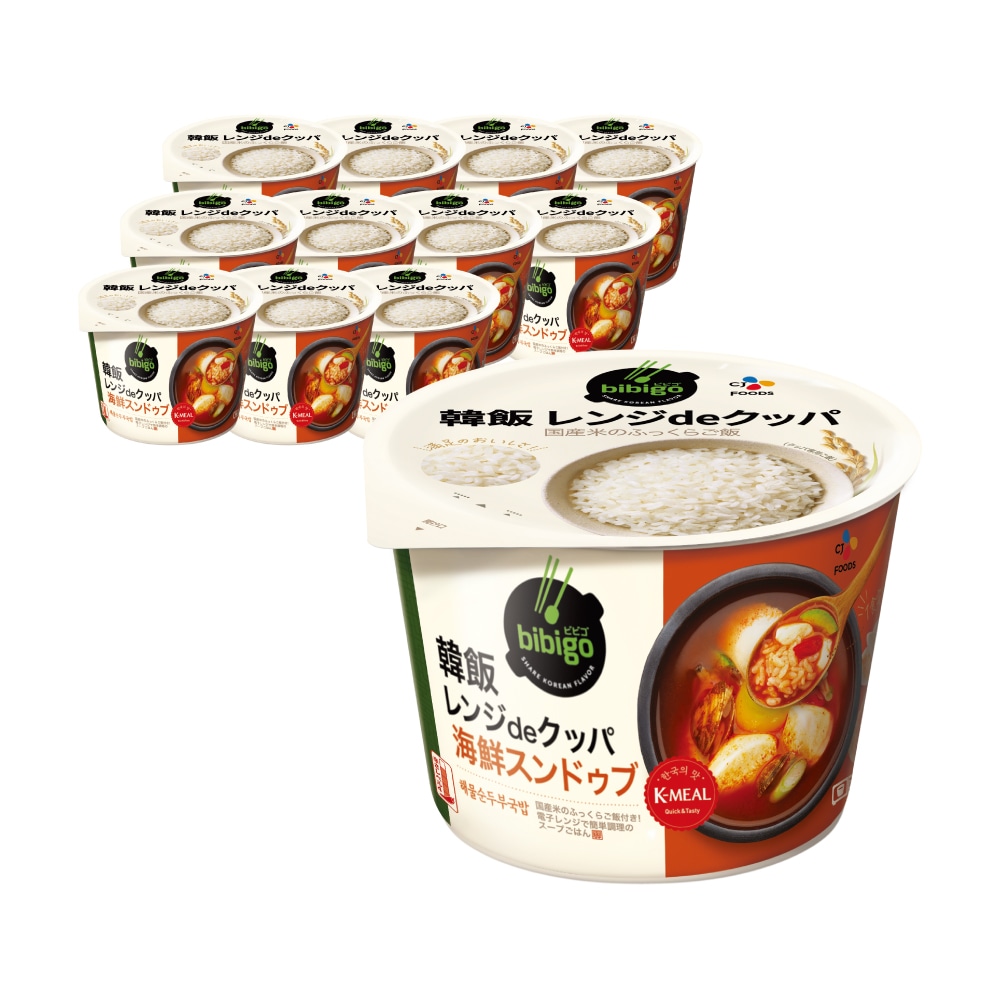 韓飯レンジ de　クッパ（海鮮スンドゥブ）12個セット
