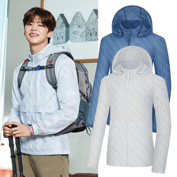 男性 春 プリント 軽量 ジャケット シナイ(男) KWJ6396M