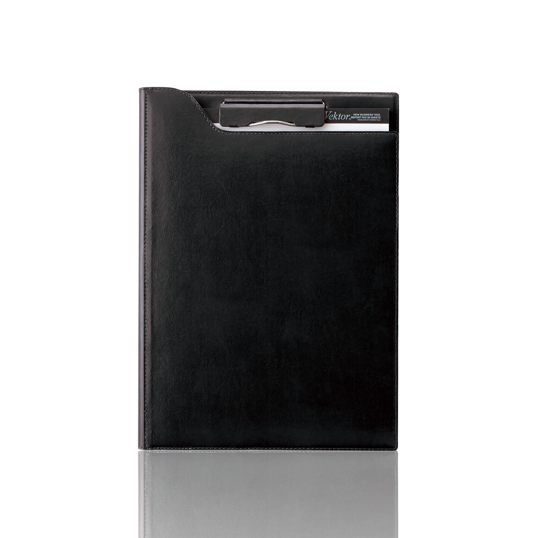 レイメイ藤井 クリップファイル zeitVektor A4 革製 ブラック ZVF654B