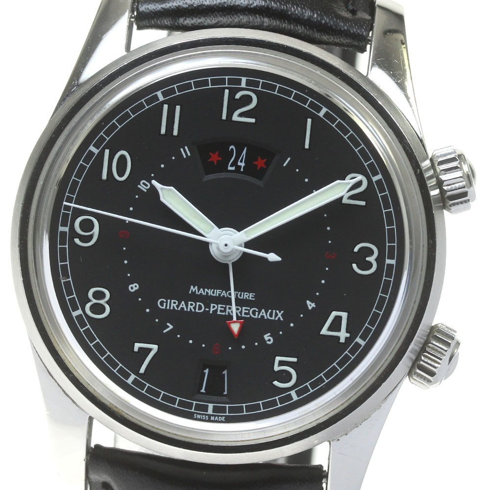 ジラール・ペルゴ GIRARD PERREGAUX 4940 トラベラーII GMT 自動巻き メンズ _839558【中古】