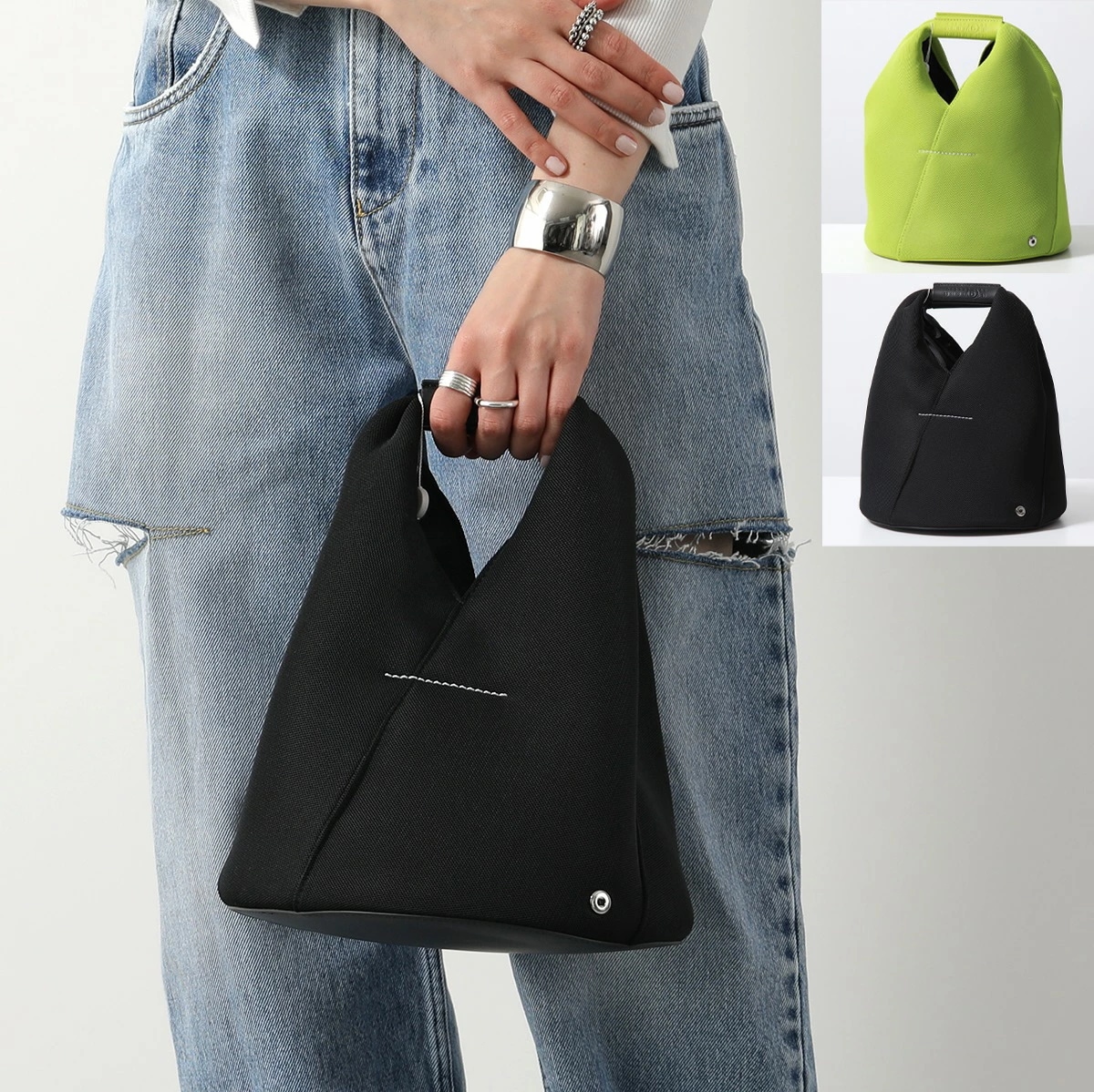 MM6 エムエムシックス メゾンマルジェラ ハンドバッグ Japanese ジャパニーズ SB6WD0027 P6414 レディース BUCKET HANDBAG メッシュ 鞄 カラー2色