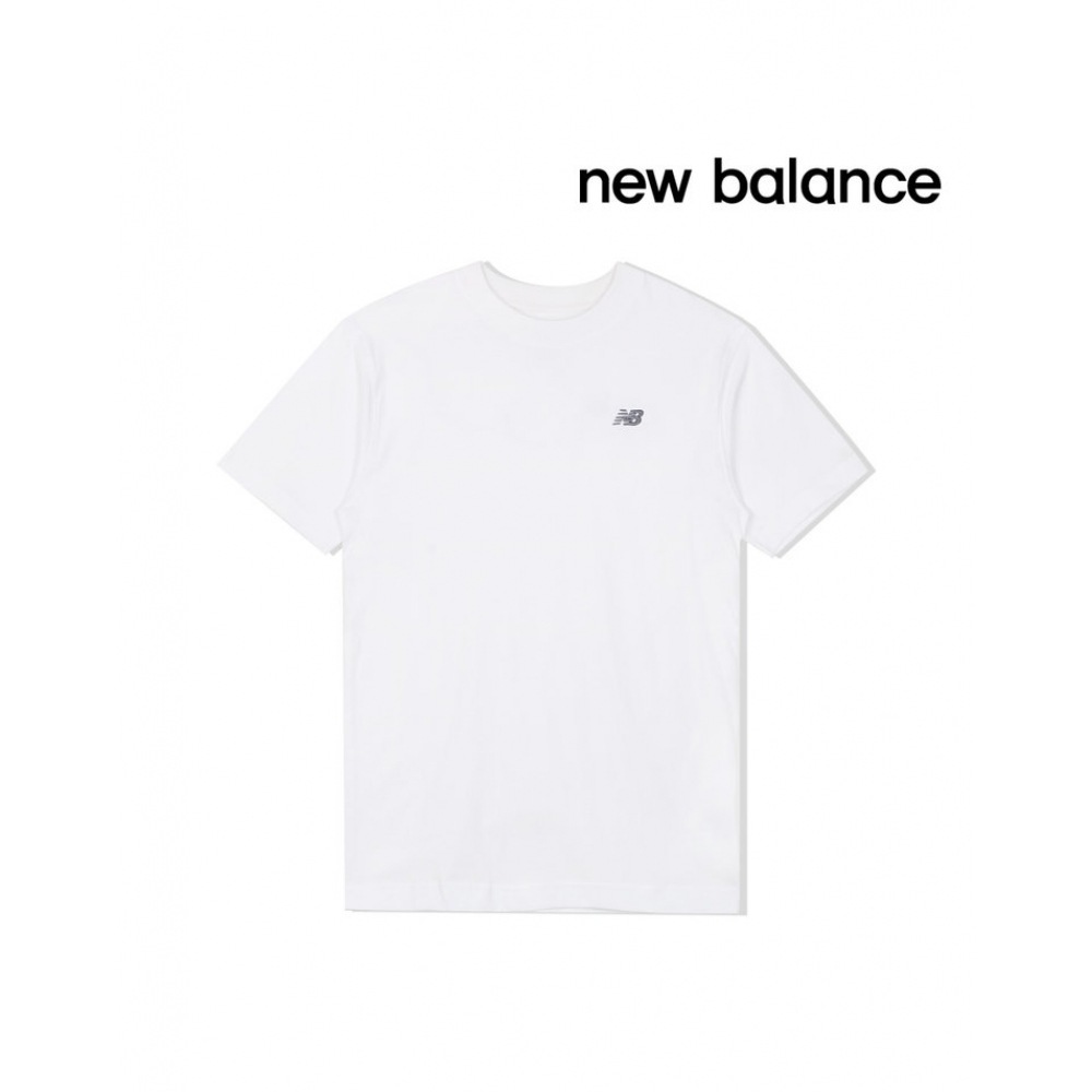 ニューバランスメンズ半袖 T シャツスポーツエッセンシャルコットンホワイト MT41509-WT 6,156円