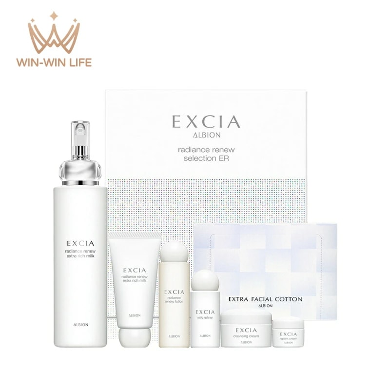 エクシア ラディアンスリニュー セレクション R / ER 2種類 キット コフレ スキンケアセット 限定セレクション 限定発売 大人気 ミルク 乳液 クレンジングクリーム ふきとり用乳液