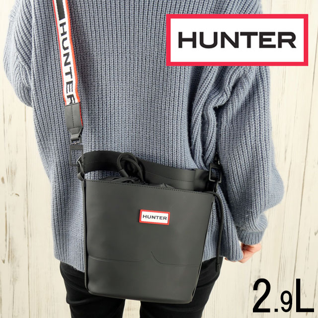 ハンターHUNTER 2WAYバッグ レディース UBX3607CPE オリジナル ラバライズ バケット ショルダー 手持ち 巾着 2ｗａｙ コンパクト 鞄 バッグ 肩掛け 斜め掛け ラバー 英国ブ