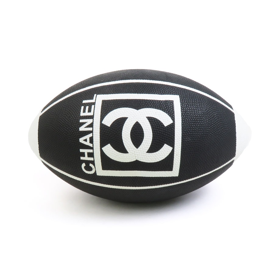 シャネル CHANEL ラグビーボール ゴム ブラック×ホワイト ユニセックス 99927j