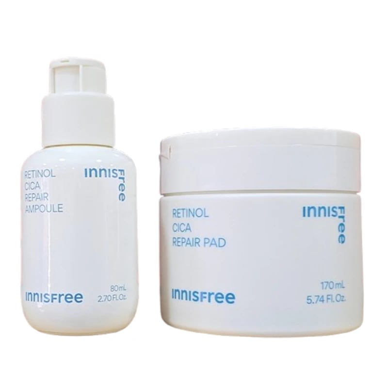 レチノール CICA リペア アンプル80ml＋フェイスパッド60枚 セット / アンプル パッド スキンケア デイリーケア セット