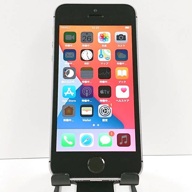iPhoneSE 16GB au スペースグレイ 送料無料 本体 c09273 【中古】
