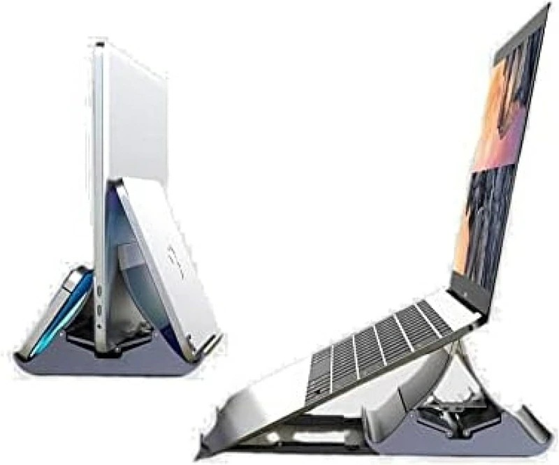 縦型ノートパソコンスタンドホルダー デスクトップノートブックスタンド 調節可能なドックサイズ付き すべてのMacBook/Surface/Pad/Phone/Chromebook/ゲームノートパソコン