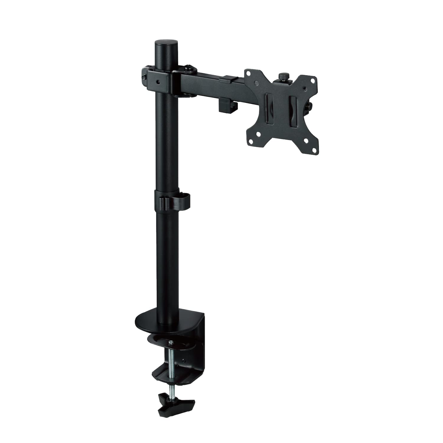 エレコム モニターアーム ディスプレイアーム ショート シングル 1画面 13～32インチ対応 耐荷重8kg PC モニター アーム ブラック DPA-SS03BK