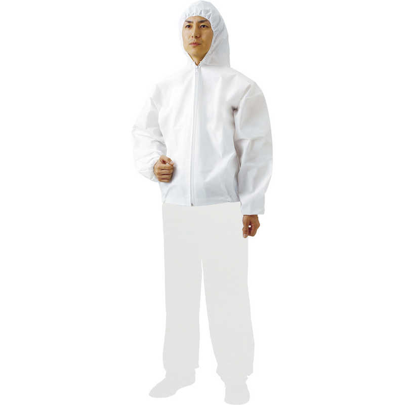 トラスコ中山　不織布使い捨て保護服ズボン L(80入)　TPCZL80