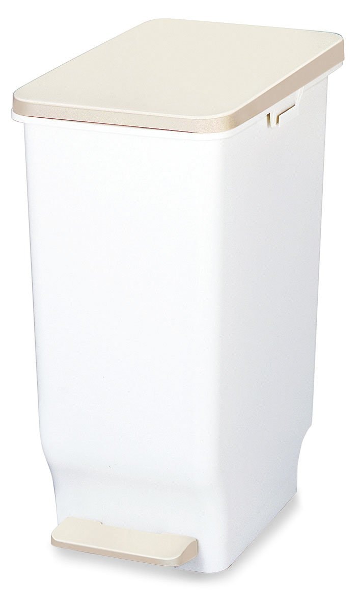 新輝合成 トンボ セパ ゴミ箱 抗菌 スリム 軽いペダルでサッと開く 60リットル ホワイト 奥行48×幅32.5×高さ65cm 蓋付き 日本製