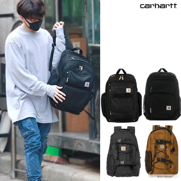 BTS Jungkook 着用カバン[CARHARTT 正品] LEGACY DELUXE / LEGACY STANDARD / WIP  KICKFLIP BACKPACK 大容量バックパック