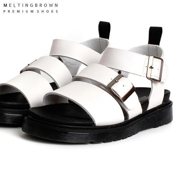 レディースレザーサンダル カジュアルレザーサンダル カップル水遊びサンダル SS15