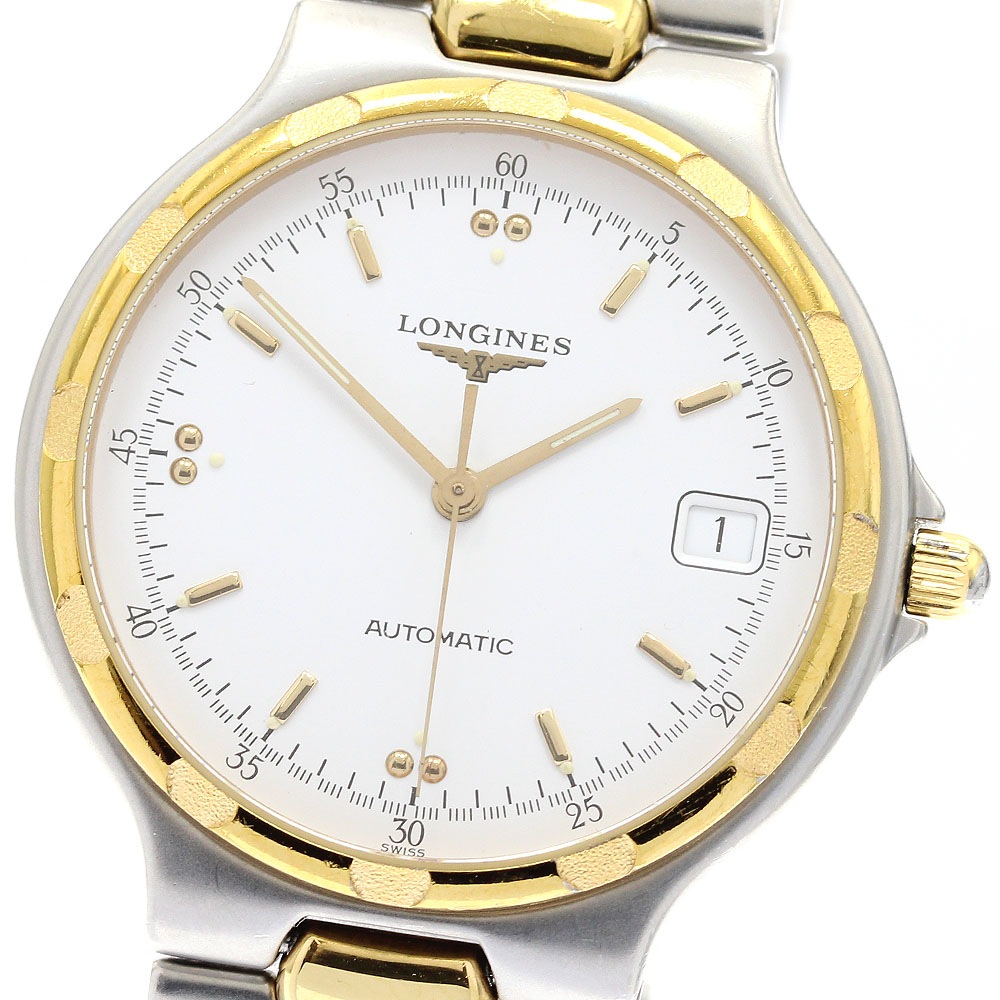 ロンジン LONGINES L1.620.3 コンクエスト デイト 自動巻き メンズ _913697【中古】