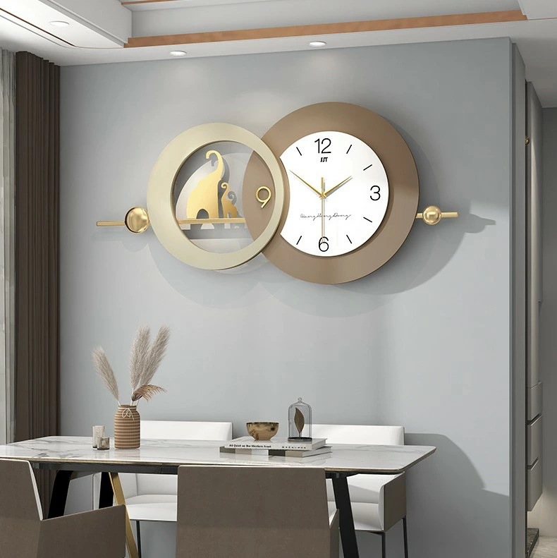 新作 壁掛け時計 ぞうさん 掛け時計 大きい 発散デザイン 特大 時計 掛け時計 キラキラ インテリア 装飾品 リビング 開店祝い ギフト プレゼント エレガント 芸術品 美術 展示会 店舗 おしゃれ