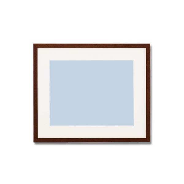 ( 軽量 水彩額 ) 水彩額F8 ブラウン 縦横兼用 色あせを防ぐUVカットアクリル・マット付き 絵画 額 額縁 フレーム