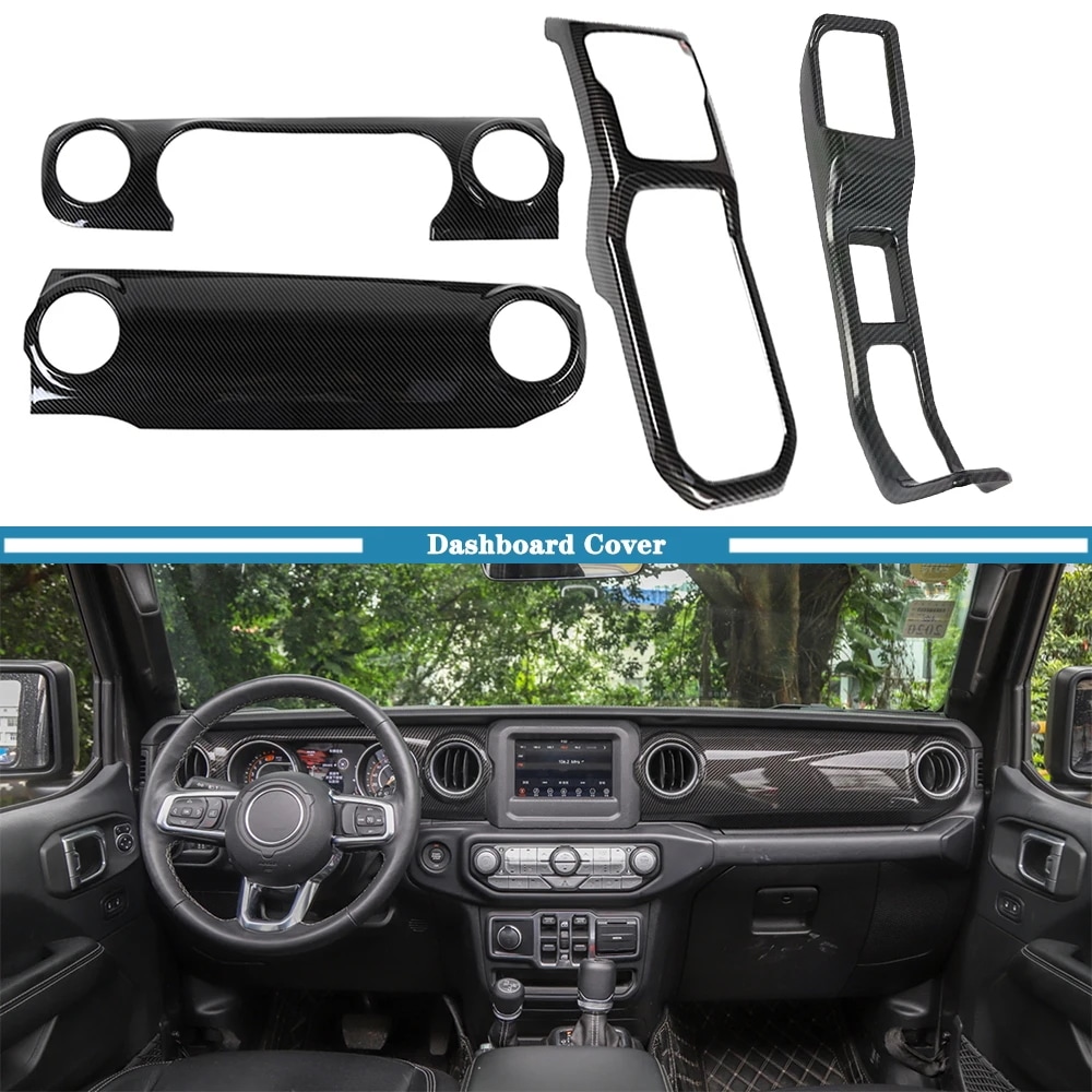ジープ ラングラー JL JT グラディエーター 2018-2023 2024+ 用 4WD シフト装飾カバー トリム センターコンソール インテリアアクセサリー 輸入品