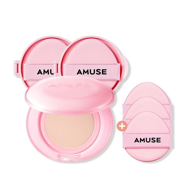 デュ パワー ビーガン クッション(本品+おかわり2ea) + パフ3枚