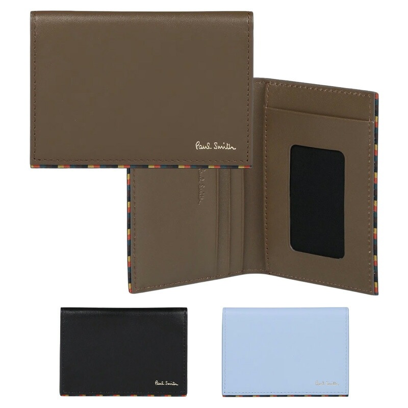 メンズ ブライトストライプトリムSS24 パスケース BPS841 813005 P841