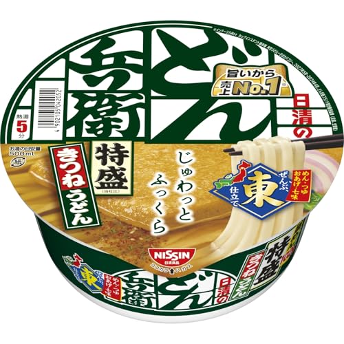 特盛きつねうどん (東) 日清食品 カップ麺 131g×12個