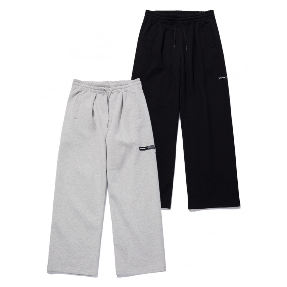 URBANAGE アーバンワンワンワイドパンツ(起毛裏地) (2 Colors)