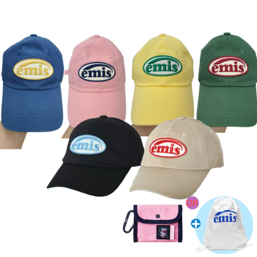 [ストリングバックパック贈呈]韓国の人気帽子 FOOT PRINT WAPPEN BALL CAP 6色