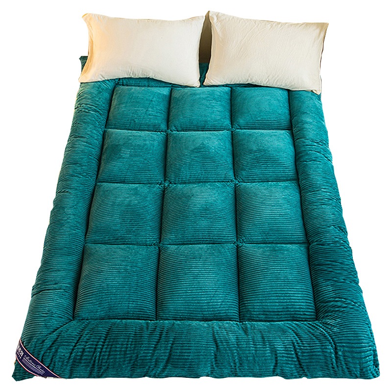 マイクロフランネル敷き布団　敷パット　暖かい　極厚　ボリューム　滑り止め付き