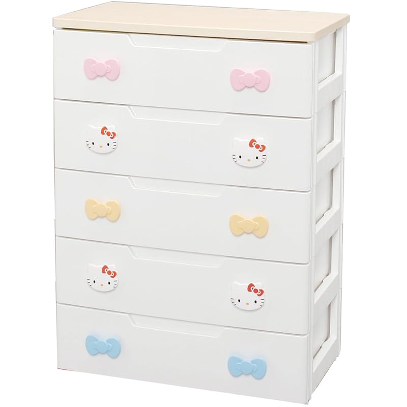 【即納】アイリスオーヤマ キッズチェスト ウッドトップ キティ KHG-725H