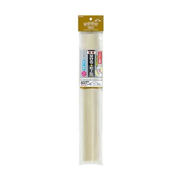 (まとめ)ELPA 足せるモール 床用1号40cm テープ付 アイボリー PSM-U140P2(IV)1パック(2本)(×10セット)