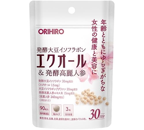 ORIHIRO(オリヒロ) エクオール＆発酵高麗人参 30粒×3個セット