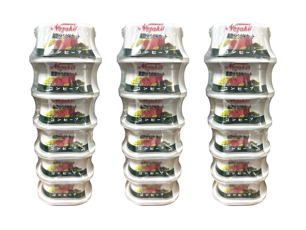 川商フーズ ノザキ 脂肪分50％カット コンビーフ NOZAKI ノザキのコンビーフ 便利な小分けサイズ 長期保存 常備食 備蓄 80g×18缶