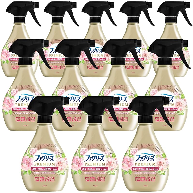 ファブリーズ 消臭スプレー PREMIUM 消臭＋除菌成分最高レベル配合 衣類・布製品用消臭剤 パステルフローラル＆ブロッサムの香り 本体 370mL×12本 [ケース品]